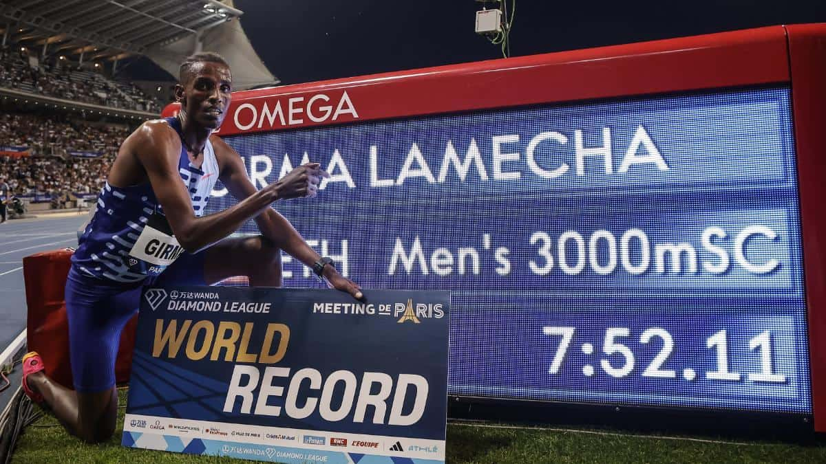 Lamecha Girma smashes 3000m steeplechase World Record Watch Athletics